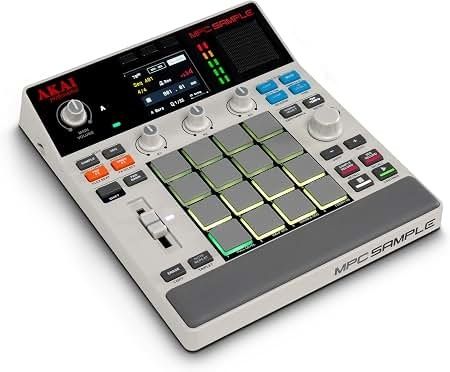 Akai MPC-sampler med färgade pads och reglage för beatproduktion